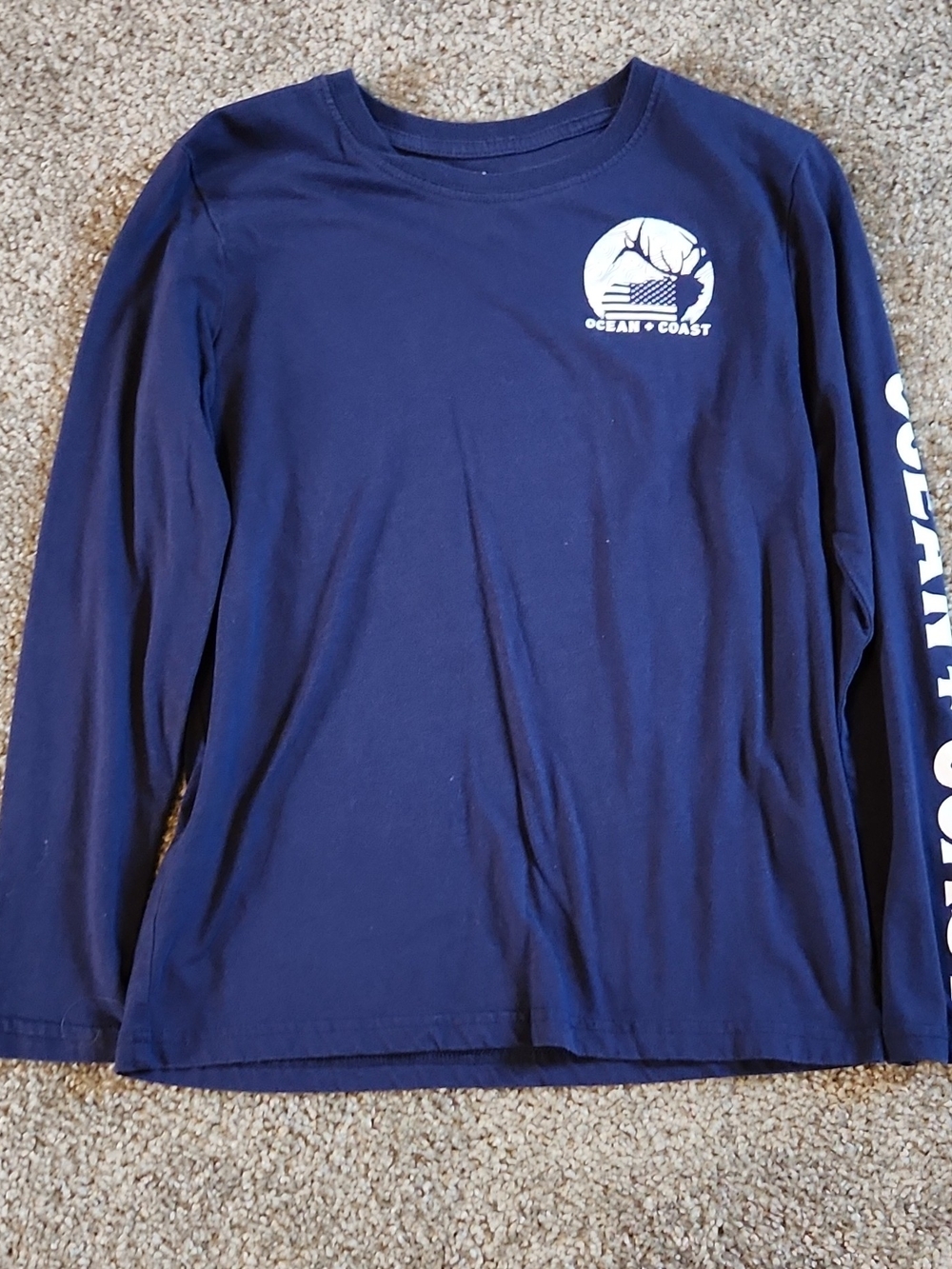 Ocean & Coast Navy Long Sleeve Boys' Tee